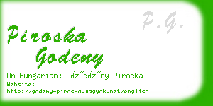 piroska godeny business card